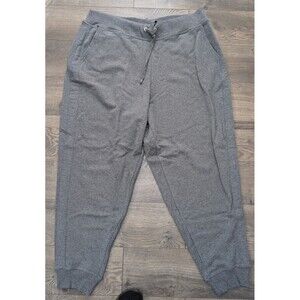 Ralph Lauren Womens Jogger SweatPants Fleece Sz 2X Grey Pockets & Draw String